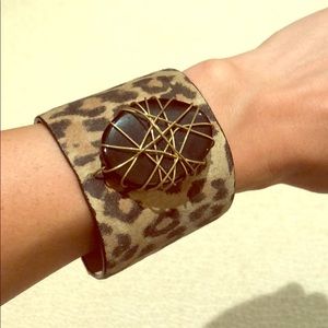 Leopard Cuff Bracelet
